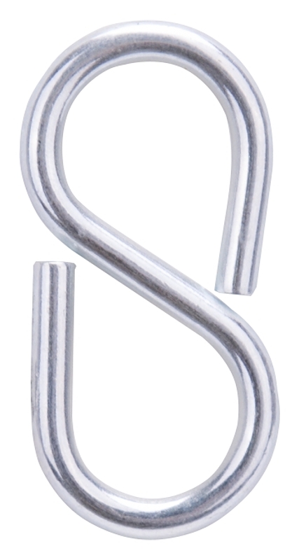 ProSource LR-375-PS S-Hook, 25 lb Working Load, 3 mm Dia Wire, Steel, Zinc