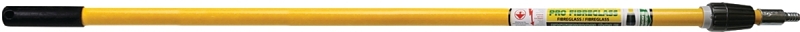 Bennett PRO GLAS 612 Extension Pole, 6 to 12 ft L, Fiberglass, Yellow