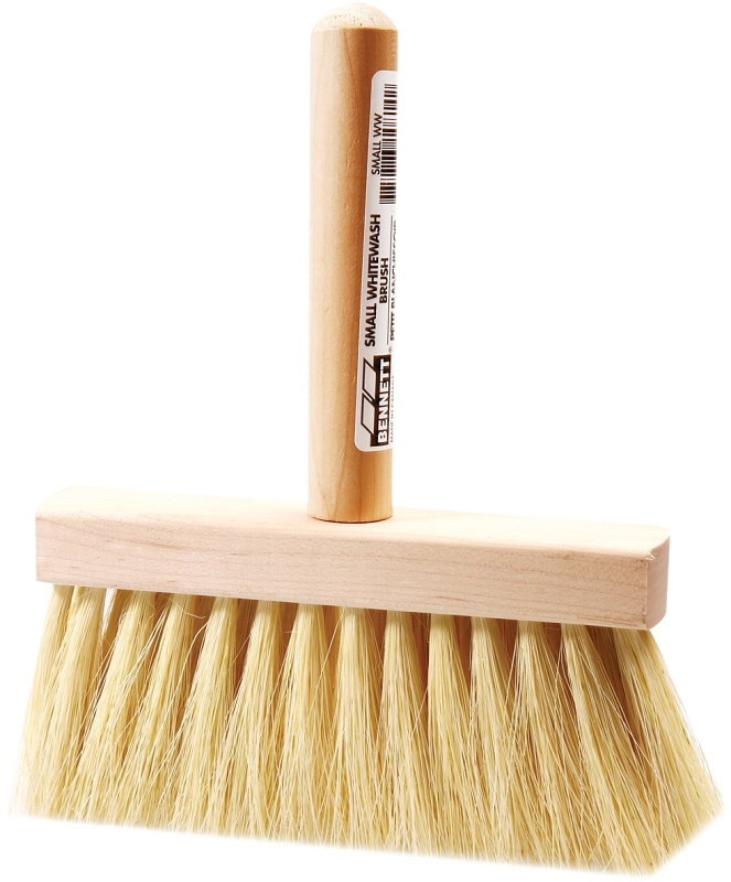 Bennett SMALL W W Cleaning Brush, White/Yellow, 3 in W Brush, 7 in OAL