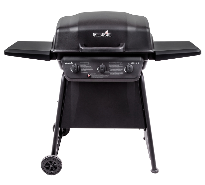 Char-Broil 463773717 Gas Grill, 30,000 Btu BTU, Propane, 3 -Burner, Steel Body, Black