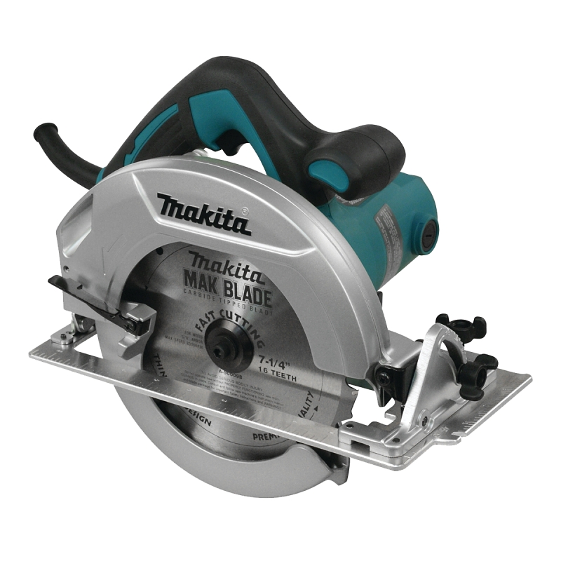 Makita HS7600 Circular Saw, 10.5 A, 7-1/4 in Dia Blade, 5/8 in Arbor, 0 to 45 deg Bevel
