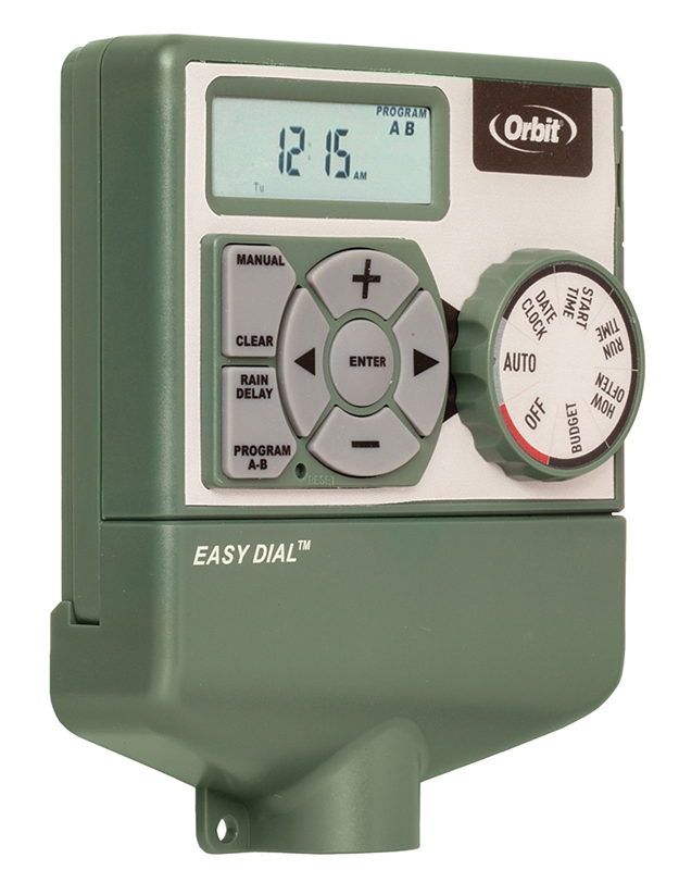 Orbit 57596 Indoor Sprinkler Timer, 120 V, 6 -Zone, 2 -Program, 1 to 99 min Cycle, LCD Display