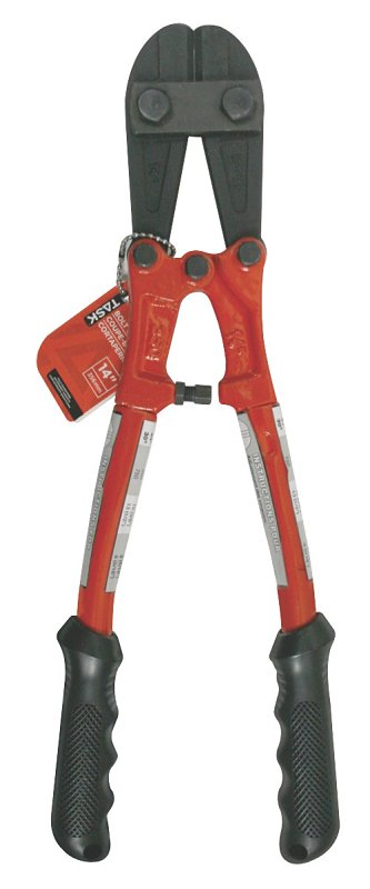 Task T25422 Bolt Cutter, Chrome Molybdenum Steel Jaw, 14 in OAL