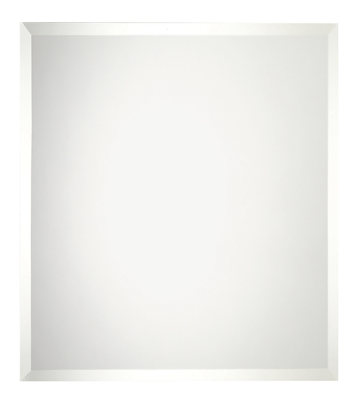 Renin 201260 Frameless Beveled Mirror, 30 in L, 42 in W, Rectangular