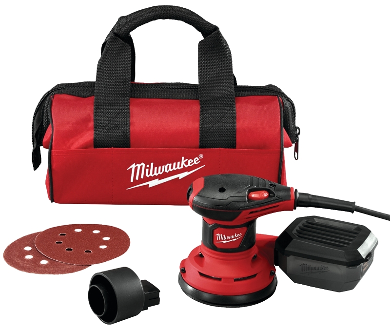 Milwaukee 6034-21 Random Orbit Palm Sander, 3 A, 5 in Pad/Disc