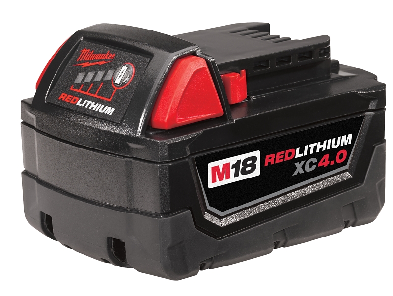 Milwaukee 48-11-1840 Rechargeable Battery Pack, 18 V Battery, 4 Ah