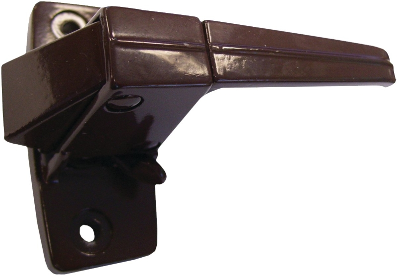 Ideal Security ZD Series SK10B Latch with Solid Strike, Brown, 1-3/4 in Hole Spacing, Zinc