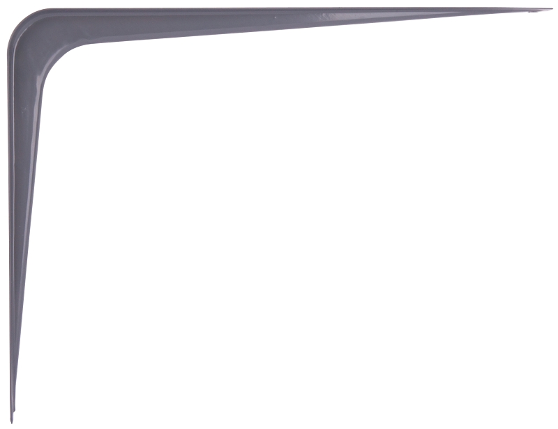ProSource 21140PGL-PS Shelf Bracket, 110 lb/Pair, 10 in L, 8 in H, Steel, Gray