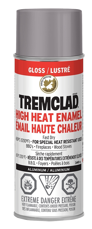 RUST-OLEUM TREMCLAD 29301522 Enamel Paint, Aluminum, 340 g Aerosol Can