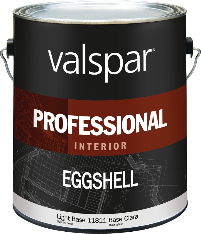 Valspar 11800 Series 11811-1GAL Interior Paint, Eggshell Sheen, Light, 1 gal, Can, 350 to 450 sq-ft Coverage Area