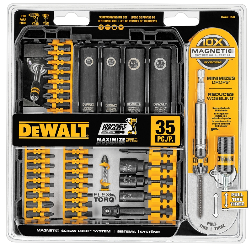 DEWALT FlexTorq, IMPACT READY Series DWA2T35IRC Screw Driving Set, 35-Piece