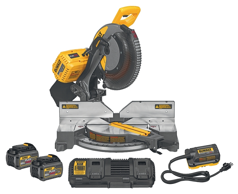 DEWALT FLEXVOLT Series DHS716AT2 Miter Saw, 12 in Dia Blade, 2 x 8 in 45 deg, 2 x 8 in at 90 deg Cutting Capacity