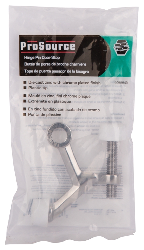 2-1/4 in. Chrome Finish Hinge Pin Door Stop 2-1/4 in. Chrome Finish Hinge Pin Door Stop