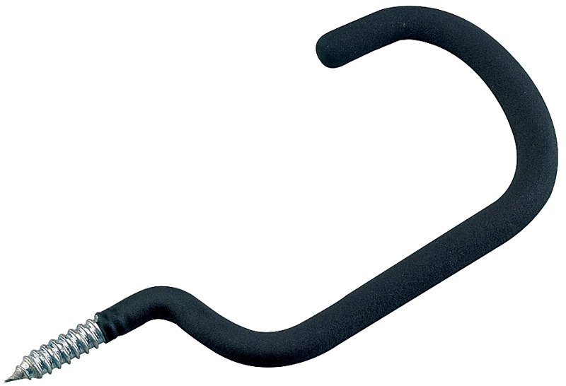 Onward 22525BC Heavy-Duty Bicycle Hook, 120 lb, Steel, Black, Vinyl