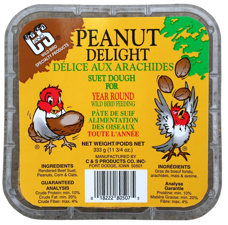 Armstrong Milling 403-128 Bird Suet, Cake, Natural Peanut Flavor, 333 g