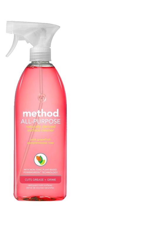 method 00010 Cleaner, 28 oz Aerosol Can, Liquid, Grapefruit, Pink