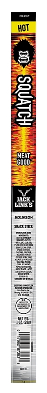 Jack Link's 10000012162 Squatch Snack, Stick, Hot, 1 oz