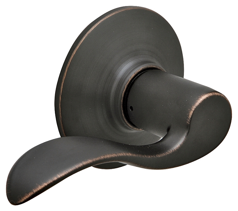 Schlage Accent Series F10V ACC 716 Passage Lever, Mechanical Lock, Aged Bronze, Metal, Residential, 2 Grade