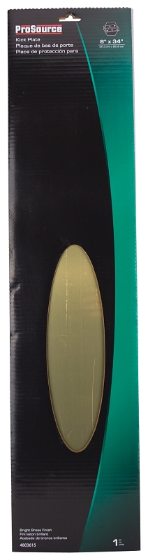 ProSource 32293BBD-PS Kick Plate, 34 in L, 8 in W, Aluminum