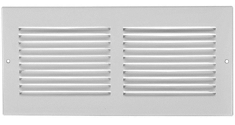 Imperial RG0341 Sidewall Grille, 11-1/4 in L, 5-1/4 in W, Steel, White