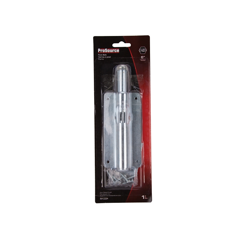 ProSource CL-193-PS Foot Bolt, 3/4 in Bolt Head, 7 in L Bolt, Steel, Zinc