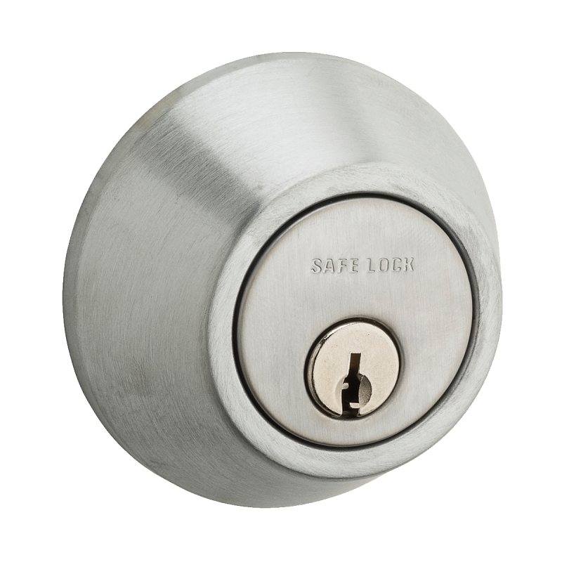 Weiser 9SD91000-012 Deadbolt, 3 Grade, Satin Chrome, 2-3/8 to 2-3/4 in Backset, Pin, Tumbler Keyway