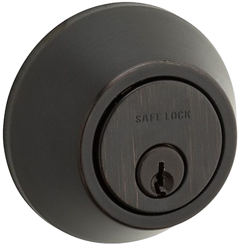 Weiser 9SD91000-015 Deadbolt, 3 Grade, Venetian Bronze, 2-3/8 to 2-3/4 in Backset, Pin, Tumbler Keyway
