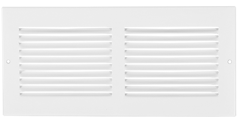 Imperial RG0428 Sidewall Grille, 14 in L, 8 in W, Rectangle, Steel, White