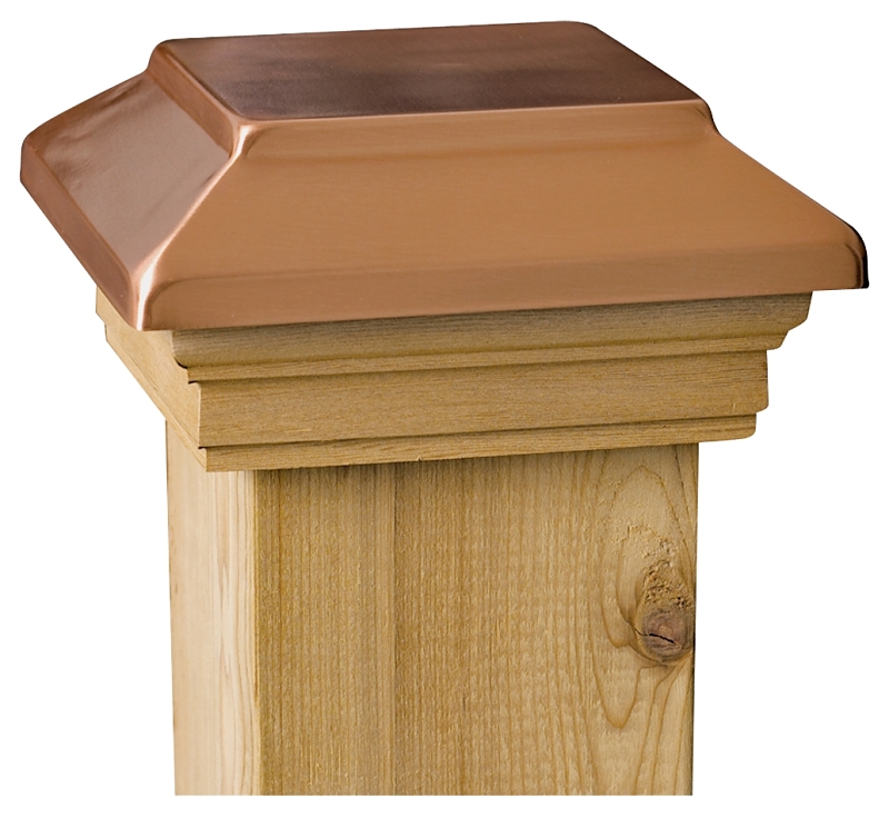 Maine Ornamental 72295 Post Cap, 4 in L, 4 in W, Cedar