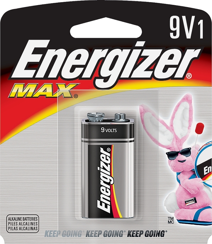 Energizer 522BP Battery, 9 V Battery, Alkaline, Manganese Dioxide, Zinc
