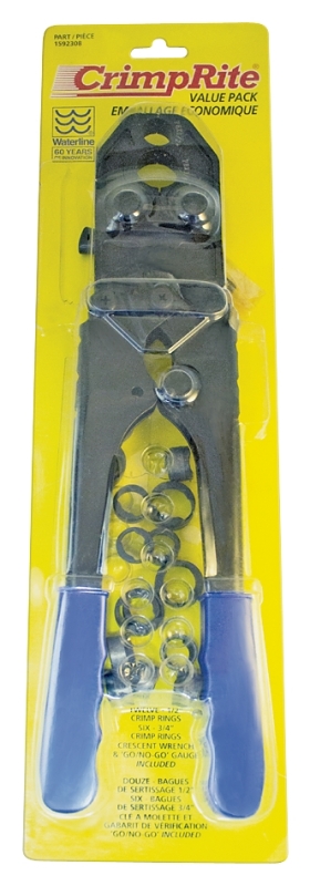 Waterline 1592308 Cavity Combination Crimp Tool, 1/2, 3/4 in Crimping