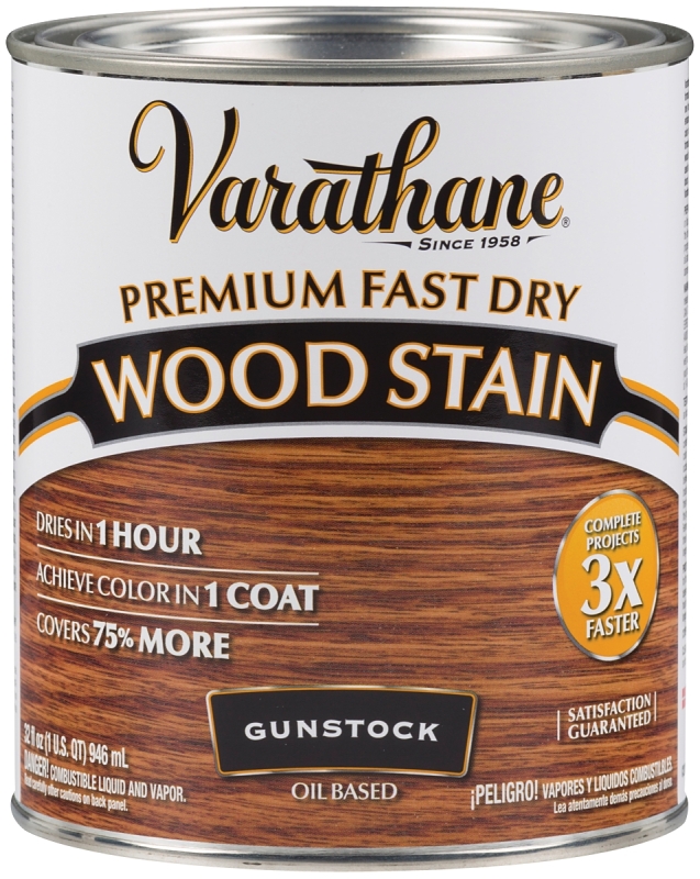 Varathane 262007 Wood Stain, Gunstock, Liquid, 1 qt, Can