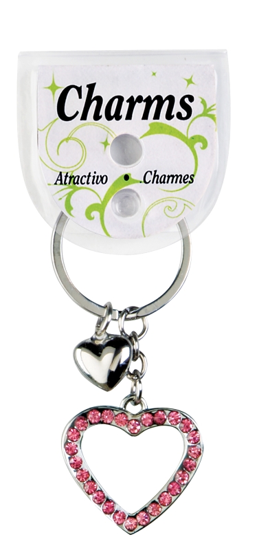 Hy-Ko KH404 Key Ring, Bling Gem Heart