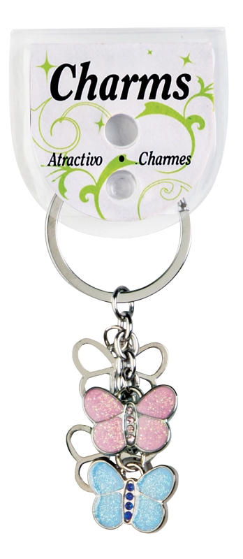 Hy-Ko KH430 Key Ring, Butterfly Charms