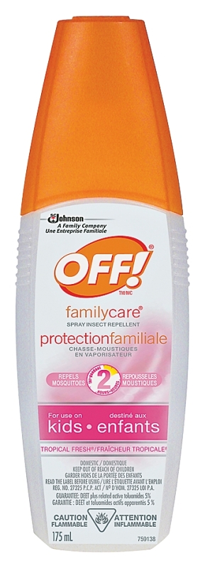 OFF! FamilyCare 660013 Insect Repellent, 6 fl-oz Bottle, Liquid, Clear, Tropical Fresh