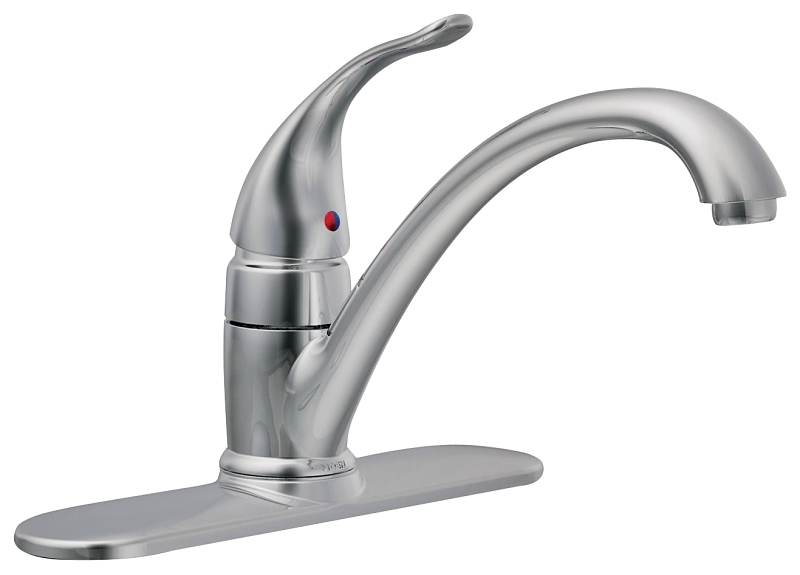Moen Torrance Series 87485 Kitchen Faucet, 1.5 gpm, 4-Faucet Hole, Metal, Chrome Plated, Deck Mounting, Lever Handle