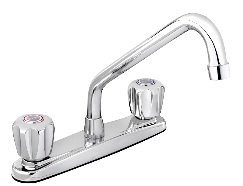 Belanger 3065W Kitchen Sink Faucet, Polished Chrome, 6-3/4 in H Spout, 8-1/4 in Spout Reach, 2.2 gpm