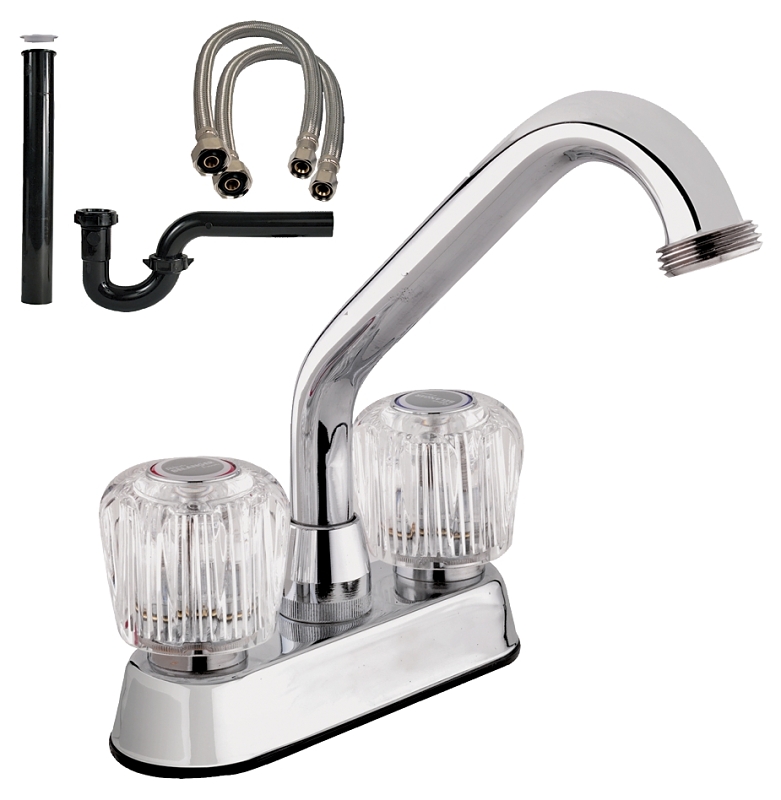 Belanger 2940WKIT Laundry Tub Faucet, 2-Faucet Hole, Brass, Polished Chrome
