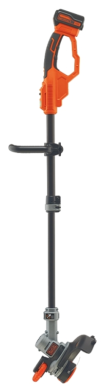 Black+Decker LST522 String Trimmer/Edger, 4 Ah, 20 V Battery, Lithium-Ion Battery, 2-Speed, 0.065 in Dia Line