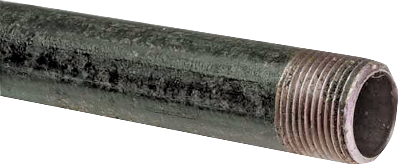 Kloeckner Metals BLK 11/2 Pipe, 1-1/2 in, 21 ft L, Threaded