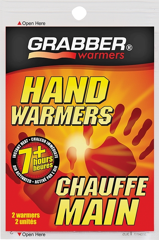 Grabber Warmers HWEF Hand Warmer, Specifications: 135 deg F Average, 156 deg F Max, 7 hr Continuous Warmth