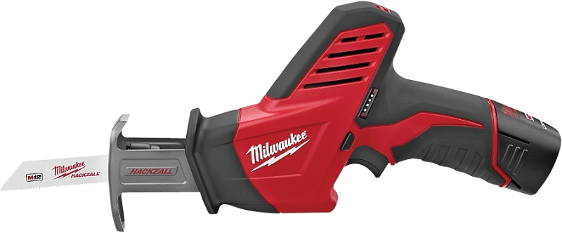 Milwaukee 2420-21 Reciprocating Saw Kit, Battery Included, 12 V, 1.4 Ah, 1/2 in L Stroke, 0 to 3000 spm
