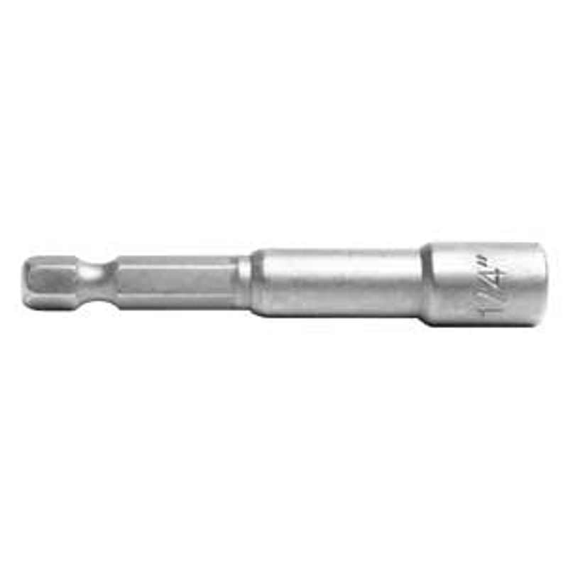 TASK T67071 Magnetic Nutsetter, 1/4 in Drive, Hex Drive, 2-9/16 in L