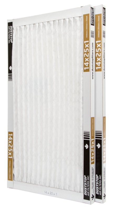 Duststop DP-1425PR2 Air Filter, 25 in L, 14 in W, 8 MERV