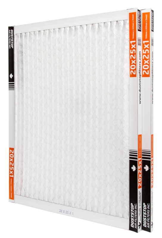 Duststop Premium Series DP-2025PR2 Air Filter, Pleated, 1 in Thick, 25 in L, 20 in W, 8 MERV