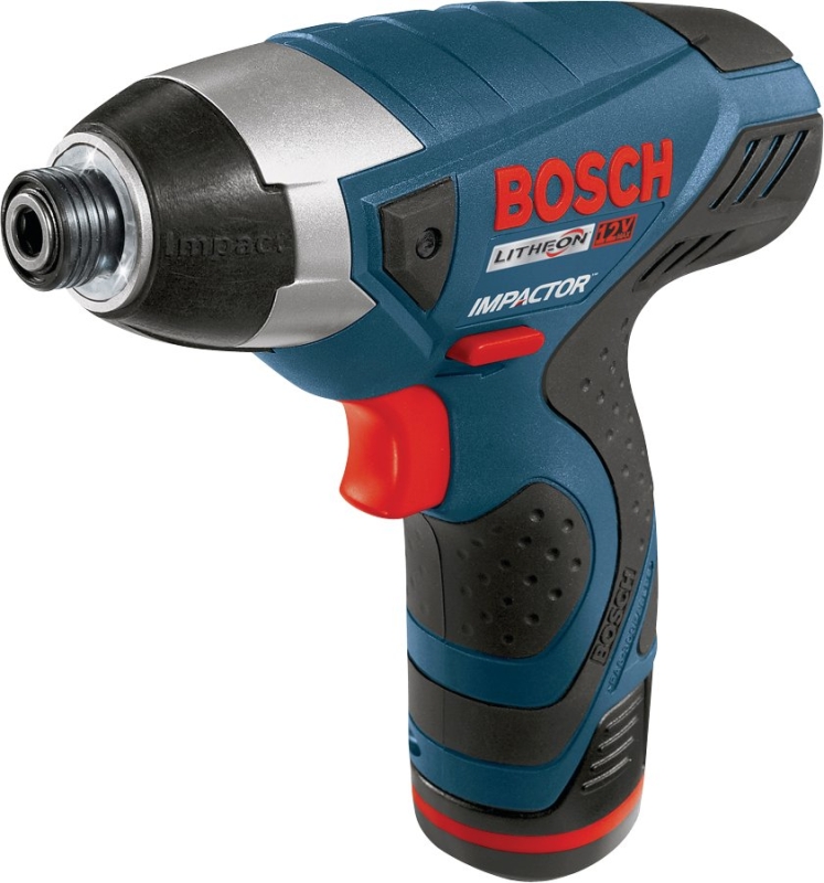Bosch PS41-2A Impact Driver Kit, Battery Included, 12 V, 1.3 Ah, 1/4 in Drive, Hex Drive, 3100 ipm