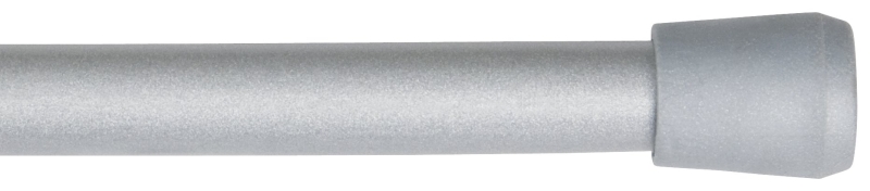 28-48 Inch Spring Tension Curtain Rod - Pewter Finish