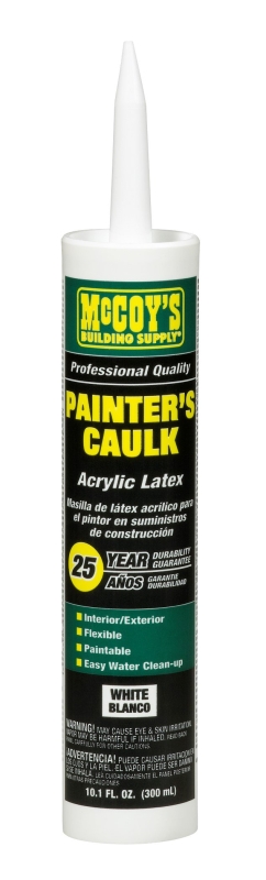 DAP 7079818705 Acrylic Latex Caulk, White, 10.1 oz