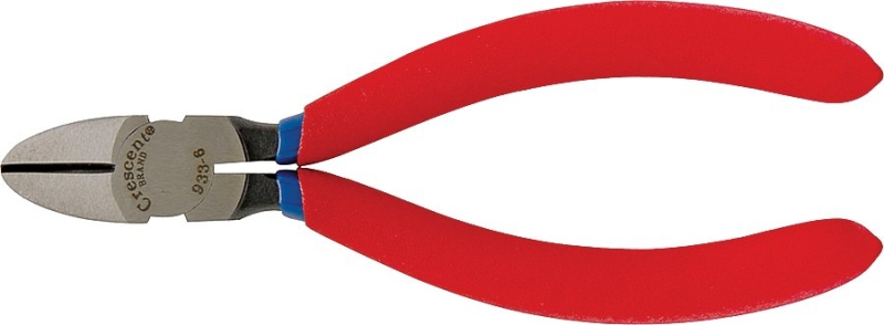 Crescent 9336CVNN Cutting Plier, 6 in OAL, 12 AWG Cutting Capacity, Red Handle, Double Dipped Cushion Grip Handle