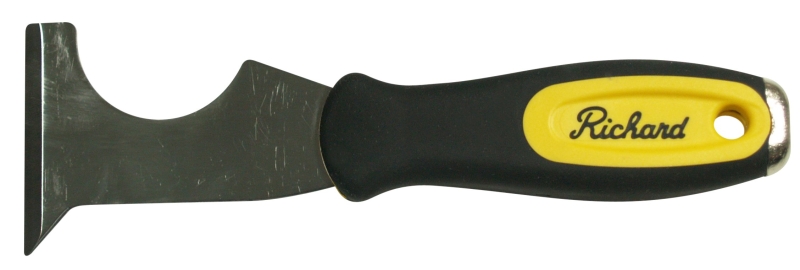 Hyde RUB-119 Combination Tool, 2-3/8 in W Blade, HCS Blade, Rubber Handle, Ergonomic Handle